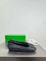 Uubags Bottega Veneta Charlotte Ballerina In Black Lambskin - 5