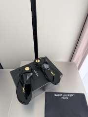 Uubags YSL Cassandra sandals in black patent leather - 6