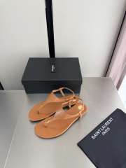 Uubags YSL Cassandra sandals in cognac smooth leather - 2