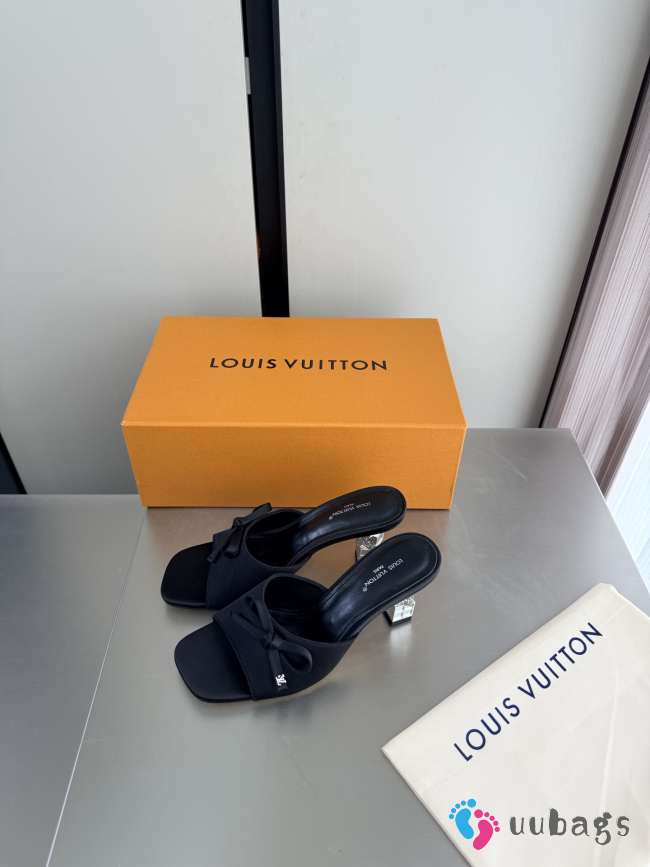 Uubags Louis Vuitton 1AKJ4X Cube Mule In Black 6.5cm - 1