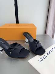 Uubags Louis Vuitton 1AKJ4X Cube Mule In Black 6.5cm - 5