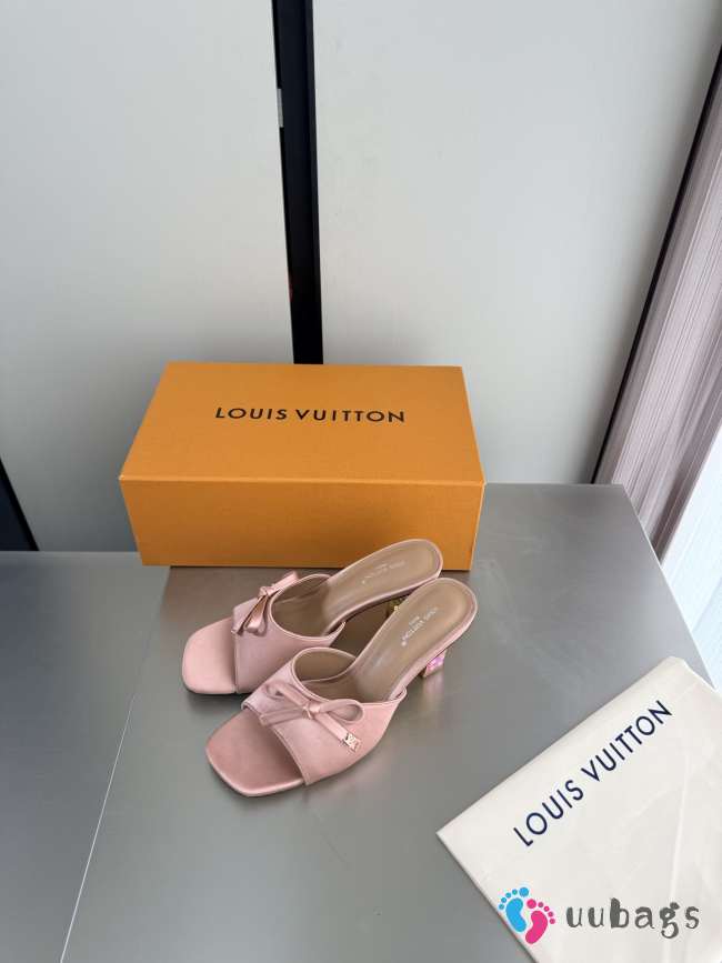 Uubags Louis Vuitton 1AKJ41 Cube Mule In Rose 6.5cm - 1
