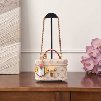 Uubags Louis Vuitton M29782 Vanity Chain Pouch Monogram Dune Coated Canvas 19x11.5x6.5cm