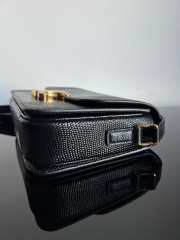 Uubags Celine Medium Teen Triomphe Bag in Black Lizard 18.5x13.5x7cm - 5