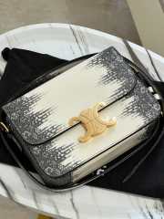 Uubags Celine Medium Teen Triomphe Bag in Natural Lizard 18.5x13.5x7cm - 4