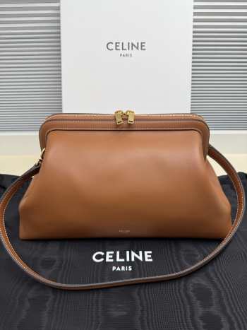 Uubags Celine Doctor's Pouch In Supple Natural Calfskin Tan 35x18x18cm