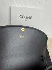 Uubags Celine Duo Wallet On Strap In Shiny calfskin Black 13x6cm - 5