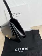 Uubags Celine Duo Wallet On Strap In Shiny calfskin Black 13x6cm - 4