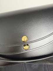 Uubags Celine Duo Wallet On Strap In Shiny calfskin Black 13x6cm - 3
