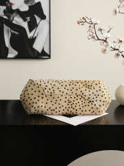 Uubags Chanel Clutch With Leather Strap In Lambskin & Gold-Tone Metal Light Beige & Black 36x12.5x13cm - 2