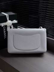 Uubags Chanel maxi flap bag calfskin with grain effect & gold metallic in gray 26x38.5x11cm - 2