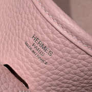 Uubags Hermes Evelyne 16 Amazone Bag In Rose Sakura 16x18x5.5cm - 5