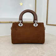 Uubags Dior Granville small bag velvet goatskin flat macrocannage in tan 25x16.5x14.5cm - 6