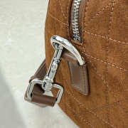 Uubags Dior Granville small bag velvet goatskin flat macrocannage in tan 25x16.5x14.5cm - 3
