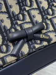 Uubags Dior Promenade Mini Bag with Chain Blue Dior Oblique Jacquard and Smooth Calfskin 19x12x4cm - 3
