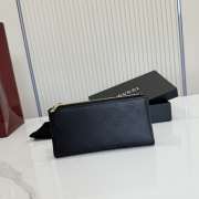 Uubags Gucci Plaque Long Wallet Black GG Soft Leather 19x10x1.5cm - 1