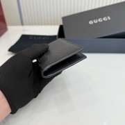 Uubags Gucci Aria card case black perforated GG soft leather 7.5x12cm - 6