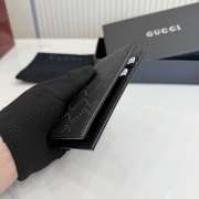 Uubags Gucci Aria card case black perforated GG soft leather 7.5x12cm - 5