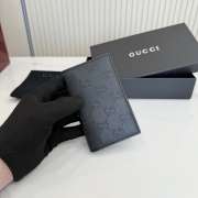 Uubags Gucci Aria card case black perforated GG soft leather 7.5x12cm - 3