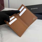 Uubags Gucci Aria card case brown perforated GG soft leather 7.5x12cm - 6