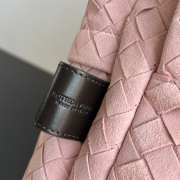 Uubags Bottega Veneta Suede Leather Intrecciato Backpack In Rose/fondant 46x30x14cm - 5
