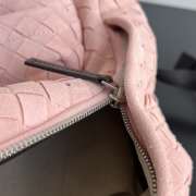 Uubags Bottega Veneta Suede Leather Intrecciato Backpack In Rose/fondant 46x30x14cm - 6