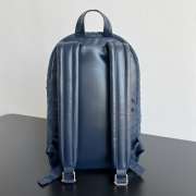 Uubags Bottega Veneta Suede Leather Intrecciato Backpack In Navy Blue 46x30x14cm - 5