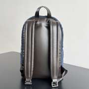 Uubags Bottega Veneta Suede Leather Intrecciato Backpack In Navy Blue/fondant 46x30x14cm - 3