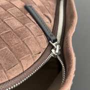 Uubags Bottega Veneta Suede Leather Intrecciato Backpack In Brown 46x30x14cm - 3