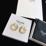 Uubags Celine textured gold hoop earrings - 6