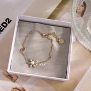 Uubags Bloom in Dior Bracelet Gold-Finish Metal, Gold Resin Pearls and Crystals - 1