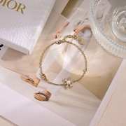Uubags Bloom in Dior Bracelet Gold-Finish Metal, Gold Resin Pearls and Crystals - 6