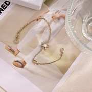 Uubags Bloom in Dior Bracelet Gold-Finish Metal, Gold Resin Pearls and Crystals - 4