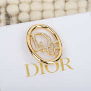 Uubags Dior Oblique Brooch Gold-Finish Metal and Crystals - 6