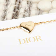 Uubags Dior Qixi Dior Heart Locket Bracelet Gold-Finish Metal and Pink Lacquer - 6