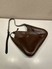 Uubags Prada 1BC300 Boogie medium leather bag in cocoa brown 33x22x8cm  - 5