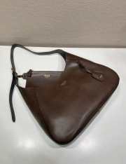 Uubags Prada 1BC299 Boogie large leather bag in cocoa brown 40x24.5x9cm - 5