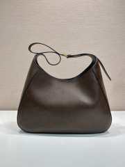 Uubags Prada 1BC299 Boogie large leather bag in cocoa brown 40x24.5x9cm - 4