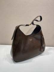 Uubags Prada 1BC299 Boogie large leather bag in cocoa brown 40x24.5x9cm - 3