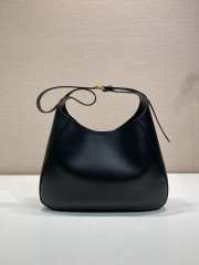 Uubags Prada 1BC300 Boogie medium leather bag in black 33x22x8cm - 3