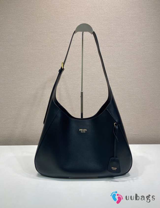 Uubags Prada 1BC299 Boogie large leather bag in black 40x24.5x9cm - 1