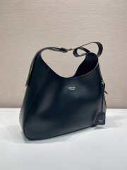 Uubags Prada 1BC299 Boogie large leather bag in black 40x24.5x9cm - 6