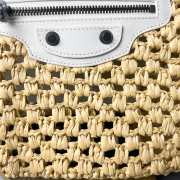 Uubags Balenciaga Le City Basket Small Bag In Natural/optic White 28x22x11cm - 3