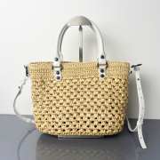 Uubags Balenciaga Le City Basket Small Bag In Natural/optic White 28x22x11cm - 2