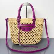 Uubags Balenciaga Le City Basket Small Bag In Beige/Azalea 28x22x11cm - 1