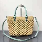 Uubags Balenciaga Le City Basket Small Bag In Beige/Mineral Green 28x22x11cm - 2