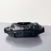 Uubags Balenciaga Pamela Small Bag In Black Arena Lambskin, Shiny Silver Hardware 28x5x16cm - 5