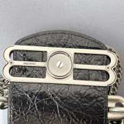 Uubags Balenciaga Pamela Large Bag In Black Arena Lambskin, Shiny Silver Hardware 41x8x23cm - 3