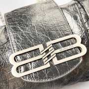 Uubags Balenciaga Pamela Large Bag In Black Arena Lambskin, Shiny Silver Hardware 41x8x23cm - 4