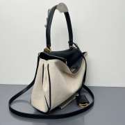 Uubags Balenciaga Rodeo handbag small in beige/black lambskin, aged-gold hardware 27x20x10cm  - 5